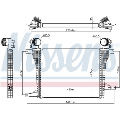 Ladeluftkühler PKW Opel Antara 06 FIRST FIT 961124