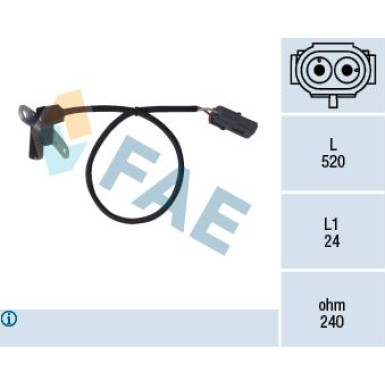 FAE Impulsgeber, Kurbelwelle 79024 FAE Impulsgeber, Kurbelwelle 79024