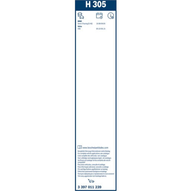 3 397 011 239 Wischblatt Rear