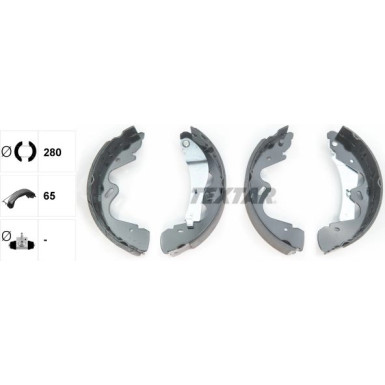 91065100 Bremsbackensatz 91065100 Bremsbackensatz