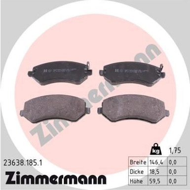 ZIMMERMANN Bremsbeläge