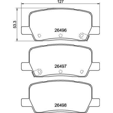 BREMBO Bremsbelagsatz, Scheibenbremse P 09 032 PRIME LINE