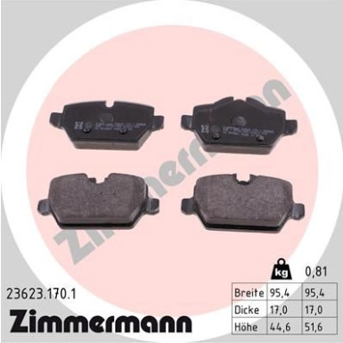 ZIMMERMANN Bremsbeläge