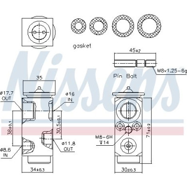 Expansionsventil Opel Vectra C 02 FIRST FIT 999286