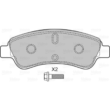 VALEO Bremsbeläge 598464