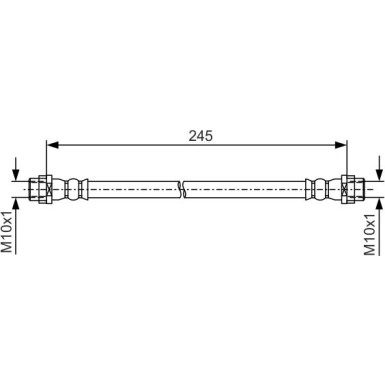 Bremsschlauch | CHEVROLET Aveo 11 | 1 987 481 A61 Bremsschlauch | CHEVROLET Aveo 11 | 1 987 481 A61