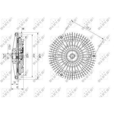 Kupplung, Kühlerlüfter | NRF49575 Kupplung, Kühlerlüfter | NRF49575