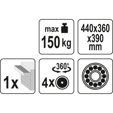 YT-08791 Werkstatthocker Mit Schubladenñ