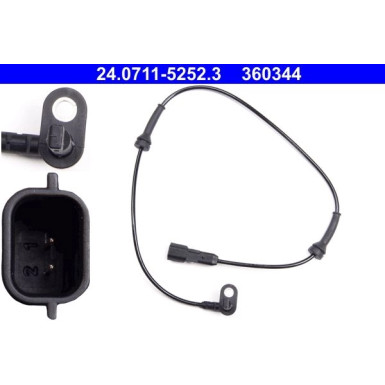 ATE ABS Sensor | 24.0711-5252.3