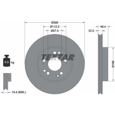 Bremsscheibe Db P. W124 320 | 92057300