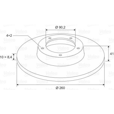 VALEO Bremsscheibe 186647