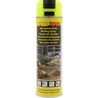 Spray2L Markierer neongelb 500ml | Baum, Baustellen und Forst Markierer | 119620
