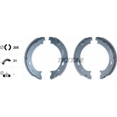 91073300 Bremsbackensatz, Feststellbremse 91073300 Bremsbackensatz, Feststellbremse