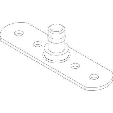 Halter für Deckelstütze m.Zyl | THULE Ersatzteil | 1500013412