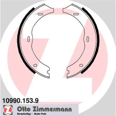 ZIMMERMANN Bremsbacken | 10990.153.9