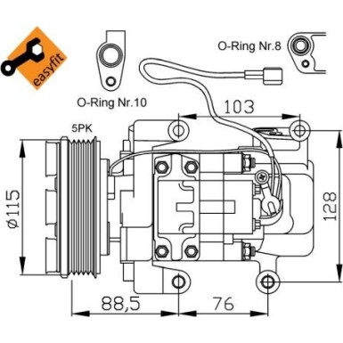 Kompressor, Klimaanlage | 32681