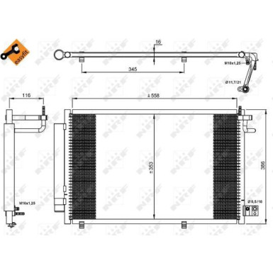 Kondensator, Klimaanlage EASY FIT 35903