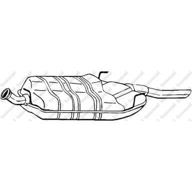 BOSCH | Automotive Auspuffschalldämpfer 215-829