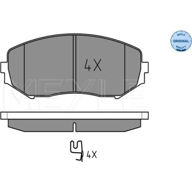 Bremsbelagsatz Suzuki P. Grand Vitara 1.6/2.0 05- Mit Sensor | 025 243 4617/W