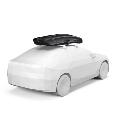 Thule Box Vector Alpine schwarz Metallic - 613501 | L-228 B-88,5 H-32, 380 Liter, 75kg