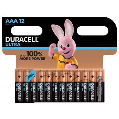 5000394004962 Duracell Ultra AAA (MX2400/LR03) CP12 5000394004962 Duracell Ultra AAA (MX2400/LR03) CP12