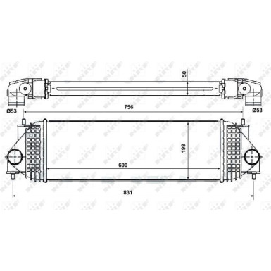 NRF Ladeluftkühler 30393