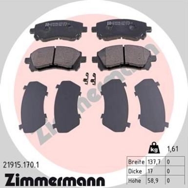 ZIMMERMANN Bremsbeläge