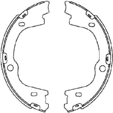 91076000 Bremsbackensatz, Feststellbremse 91076000 Bremsbackensatz, Feststellbremse