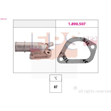 EPS Thermostat 1.880.159 Made in Italy - OE Equivalent