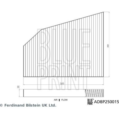 BLUE PRINT Aktivkohlefilter PKW | TESLA Model X 13 | ADBP250015 BLUE PRINT Aktivkohlefilter PKW | TESLA Model X 13 | ADBP250015