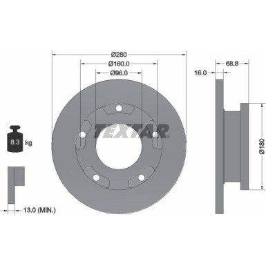 Bremsscheibe | 92159103