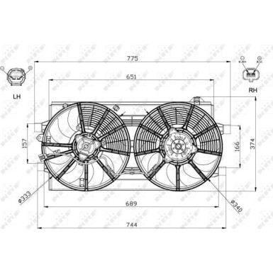 NRF Kühlerlüfter 47570 NRF Kühlerlüfter 47570