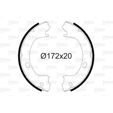 VALEO Bremsbacken 564057 VALEO Bremsbacken 564057
