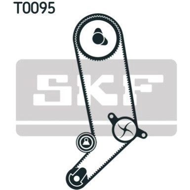 SKF Wasserpumpe + Zahnriemensatz | VKMC 01265