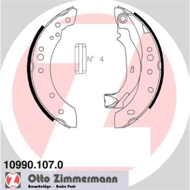 ZIMMERMANN Bremsbacken ZIMMERMANN Bremsbacken