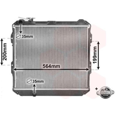 VAN WEZEL Kühler, Motorkühlung 58002088 VAN WEZEL Kühler, Motorkühlung 58002088