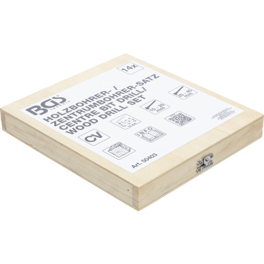BGS Holzbohrer- / Zentrumbohrer-Satz | 14-tlg | 50403