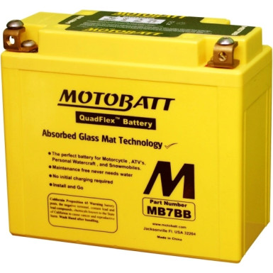 Motorrad Batterie 12V 9Ah/150A P+ (Abmessungen: 150X60X130/130) | MB7BB