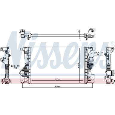 Ladeluftkühler PKW Mercedes A 180 18 FIRST FIT 961559