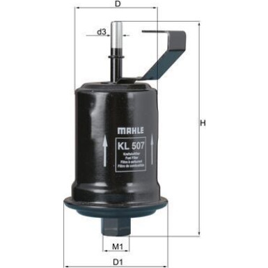 MAHLE Kraftstofffilter | KL 507