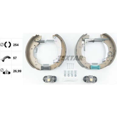 SATZ BREMSBACKEN FIAT DUCATO 10,14 3/94 Shoe Kit Pro 84047901