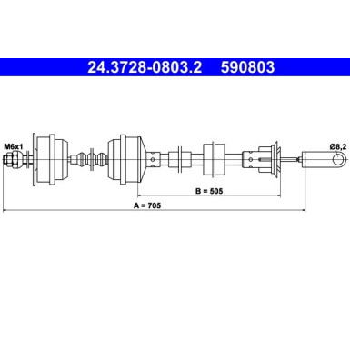 ATE Kupplungsseil ATE Kupplungsseil
