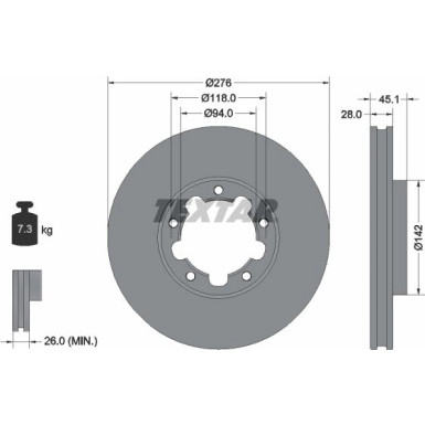 Bremsscheibe PRO 92324003