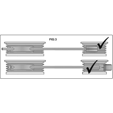 7644 Fluchtungsmessgerät, Riementrieb