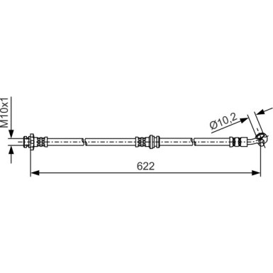 Bremsschlauch | NISSAN Qashqai 13 | 1 987 481 A31