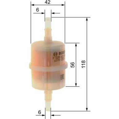 F 026 403 169 Kraftstofffilter F 026 403 169 Kraftstofffilter