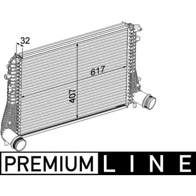 MAHLE Ladeluftkühler CI 207 000P BEHR Premium Line