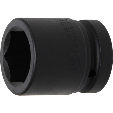 BGS Kraft-Steckschlüssel-Einsatz Sechskant | Antrieb Innenvierkant 25 mm (1"""") | SW 36 mm | 5836
