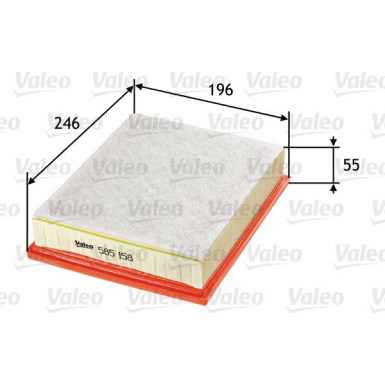 VALEO Luftfilter | 585158