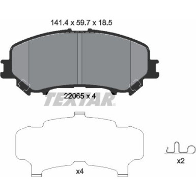 Bremsbelagsatz Nissan P. Qashqai 1.2-1.6 Dig 13 | 2206501